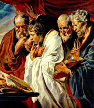 Los cuatro evangelistas barrocos flamencos Jacob Jordaens Pinturas al óleo